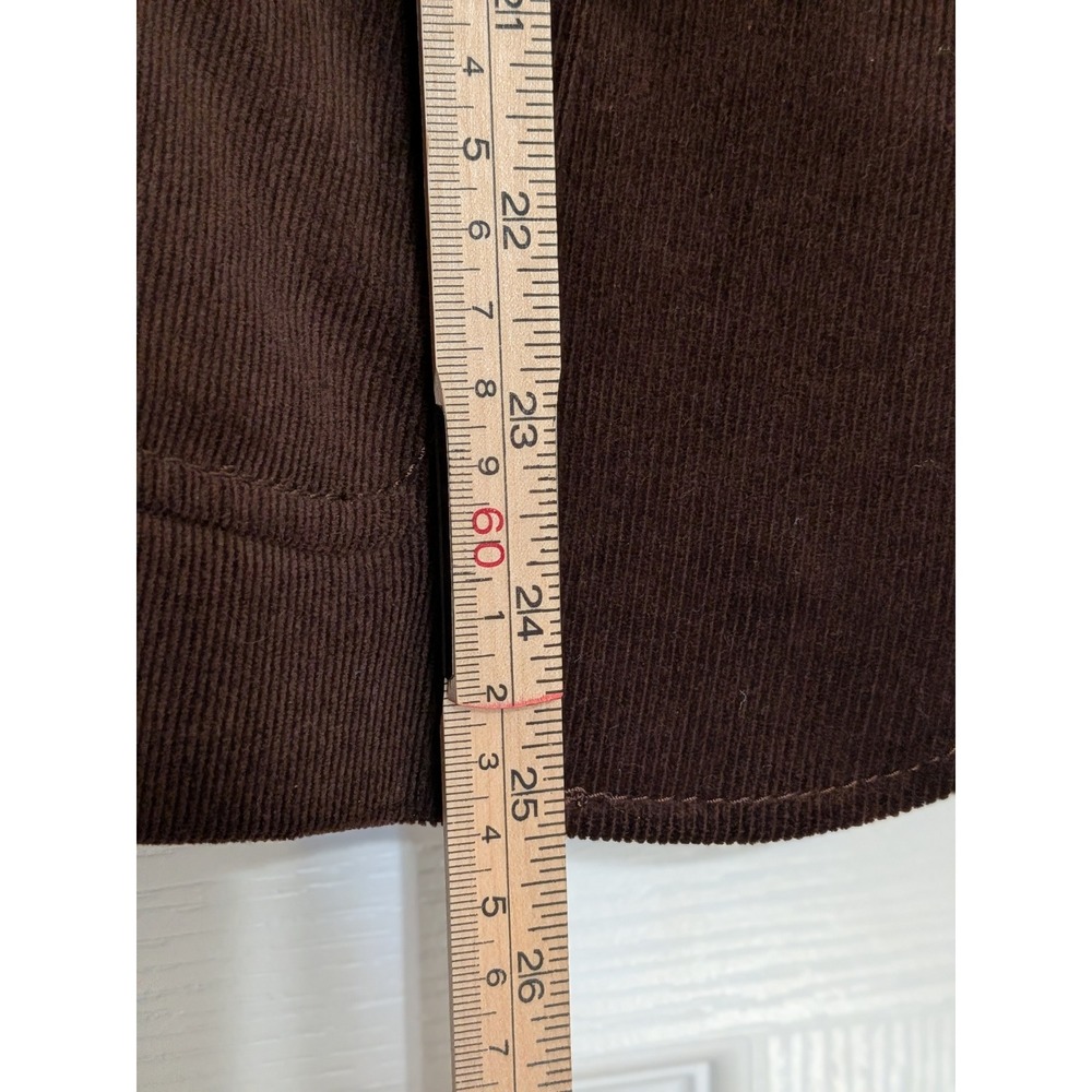 Talbots Women's Brown Corduroy Blazer Jacket Size 10 Classic Single Breasted - Picture 6 of 11